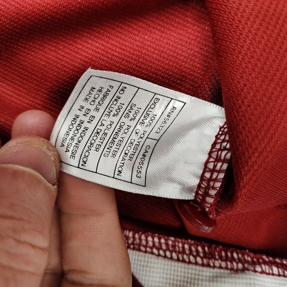 Oklahoma Sooners Nike Team Polo Shirt Mens XL Red Fit Dry‎ Performance Logo NCAA - Picture 9 of 12